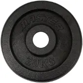 Master Fitness Skolvikt 30 mm, Viktskivor järn - 20 kg