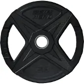 Master Fitness Nero Rubber Plate