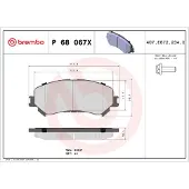 Brembo Jarrupalasarja (4kpl), levyjarru P 68 067X