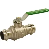 Pettinaroli Heavyduty fullway ball valve with press fittings ends Vihreä