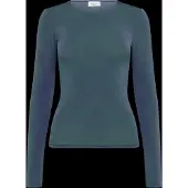 Gina Tricot Slim Fit Long Sleeve Top - Blue - XS