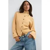 Gina Tricot  - Knitted cardigan - Neuletakit - Keltainen - M - Naiset