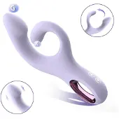Sex HD - klitoristimulaattorilla varustettu G-pistevibraattori (violetti)