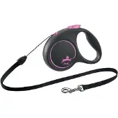 Flexi - Kelatalutin Black Design Cord Pinkki, S, 5m, max 12kg - Koirat - Kaulapannat