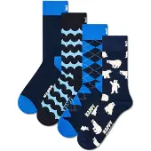 Happy socks 4-Pack Polar Blue Socks Gift Set - Navy - 41-46