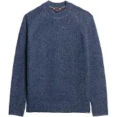Superdry for man. M6110634A Navy thick raglan jumper (XL), Casual, Polyester