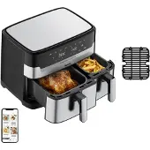 Tefal Dual Easy Fry & Grill EY905D, 8,3 l, 2700 W, airfryer, musta