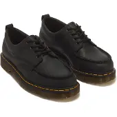 Dr. Martens for man. 43679001 Lowell Black Leather Loafers (46), Flat, Laces, Casual