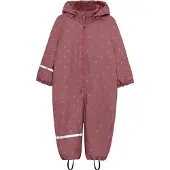 CeLaVi Rainwear Suit - Aop, W. Fleece - Pink - 100
