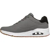 SKECHERS Matalavartiset tennarit 'UNO - SUITED ON AIR' antrasiitti / musta