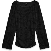 Vero Moda Vmlayla Ls Gathering Top Jrs Noos - Black - L