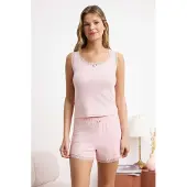 Trendyol Pyjamashortsit roosa