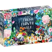 Enjoy Puzzle Palapeli Nauti 1000 palasta kukkia ja perhosia