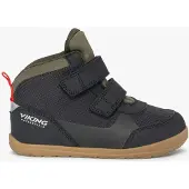 Viking Aspen Barefoot 2V Mid Vedenpitävät Lenkkarit, Black, 23