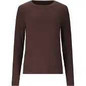 Athlecia Tinashe V2 W Rib Ls Tee - Brown - 40