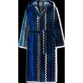 Missoni Giacomo Hooded Bathrobe S, 50 - Blue - S