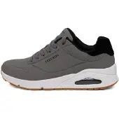 SKECHERS Matalavartiset tennarit 'UNO - SUITED ON AIR' antrasiitti / musta