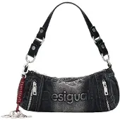Desigual Olkalaukku harmaa denim / musta