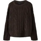 LMTD Neulepaita 'NLFKLEAVECABLE' tummanruskea