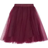 The New Tnpeaven Mesh Skirt - Burgundy - 122/128
