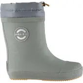 Mikk-Line Wellies Winter - Barefoot - Khaki green - 25