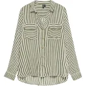 Vero Moda Pusero 'VMBumpy' oliivi / valkoinen