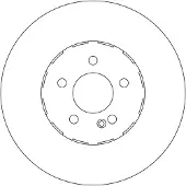 TRW Jarrulevy (1kpl) DF6094S