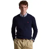 Ralph Lauren for man. 710876762002 Navy wool and cashmere jumper (M), Casual, Classic