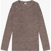 CeLaVi Blouse Ls - Solid - Brown - 100