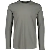 Lindbergh Basic O-Neck Stretch Tee L/S - Grey - M
