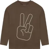 Minymo T-Shirt Ls - Brown - 98