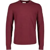 Lindbergh Soft Viscose Blend O-Neck Knit - Burgundy - L