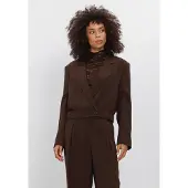 Dante6 -Reilley Cropped Blazer-Jacket - Brown - 38