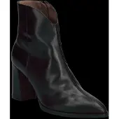 Wonders for woman. M-5444 Black Velvet Leather Boots (38), 3 to 5 cm, Zip, Casual