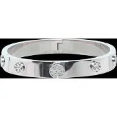 Tory Burch Icon Hinge Bracelet - Silver - M
