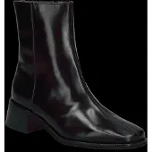 Wonders for woman. D-1601_5715_5792 Ayla 01 Black Leather Ankle Boots (40), 5 to 8 cm, Zip, Casual