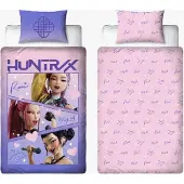 K POP Demon Hunters Pussilakanasetti 150x210, Sininen/Violetti