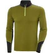 Helly Hansen Lifa Merino Midweight 1/2-vetoketjullinen, miesten, vihreä