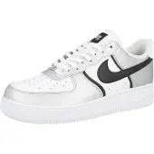 Nike Matalavartiset tennarit 'Air Force 1 '07 LV8' musta / hopea / valkoinen