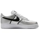 Nike Matalavartiset tennarit 'Air Force 1 '07 LV8' musta / hopea / valkoinen