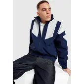 Adidas Välikausitakki 'BLOCKED TRACK' tummansininen / offwhite