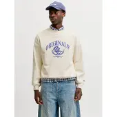 Jack & Jones Collegepaita 'JORFREDERIKSBERG' sininen / villanvalkoinen