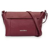 Wonders for woman. WB-56007 Maroon Combi Bag (OSFA), Casual, Leather