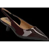 Bianco Biakristin Kitten Heel Slingback Patent - Brown - 37
