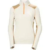 Helly Hansen Lifa Merino Midweight 1/2 Zip, nainen, valkoinen