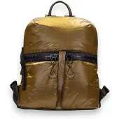 Hispanitas for woman. BI254159 Mustard nylon backpack (OSFA), Casual, Polyurethane