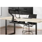 NeoMounts ADS07-122BL CABLE TRAY - SCREW-MOUNTED – UNIVERSAL, BLACK