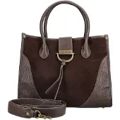 Hispanitas for woman. BI265022 Brown suede tote bag (35), Casual