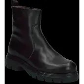 Wonders for woman. A-4305_5716_5792 Bones 05 Black Leather Ankle Boots (37), Flat, 1 to 3 cm, None, Casual