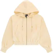 Osaka Cropped Kokovetoketjullinen Collegepaita